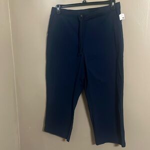 L.L. Bean Drawstring Pants Sz 20 100% Cotton Pockets Vacation Closet Staple